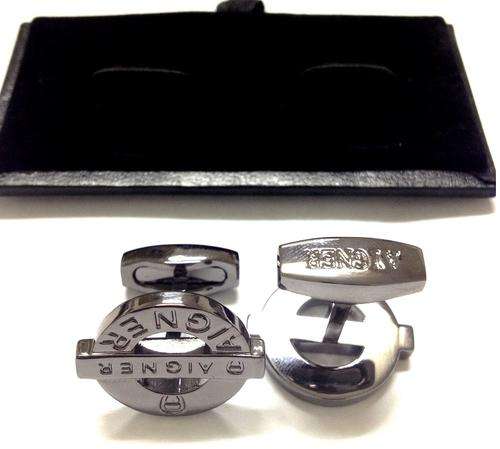 Only From LustForLooks [ Aigner ] [ Cufflinks ] Set Of Two ( 2 ) Black Beauty