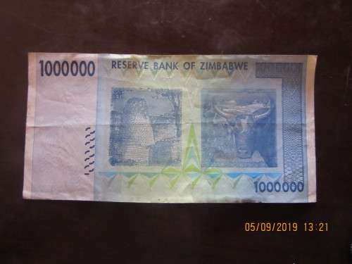 One Million Zimbabwe Dollar Note