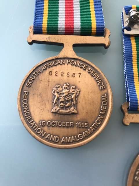SAPS Reconciliation and Amalgamation medal - Full-size **R1 START** Bid per medal