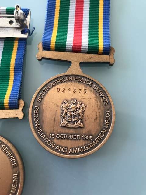 SAPS Reconciliation and Amalgamation medal - Full-size **R1 START** Bid per medal