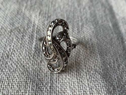 Sterling Silver Marcasite Ring