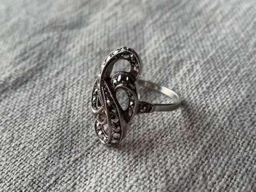 Sterling Silver Marcasite Ring