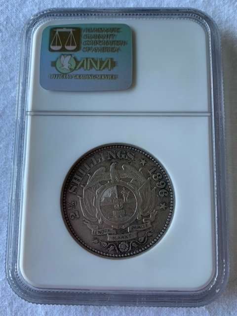 1896 South Africa ZAR Kruger Silver Half-Crown 2.5 Shillings NGC VF 30 **R1 START**