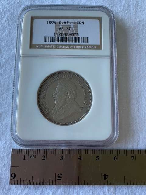 1896 South Africa ZAR Kruger Silver Half-Crown 2.5 Shillings NGC VF 30 **R1 START**