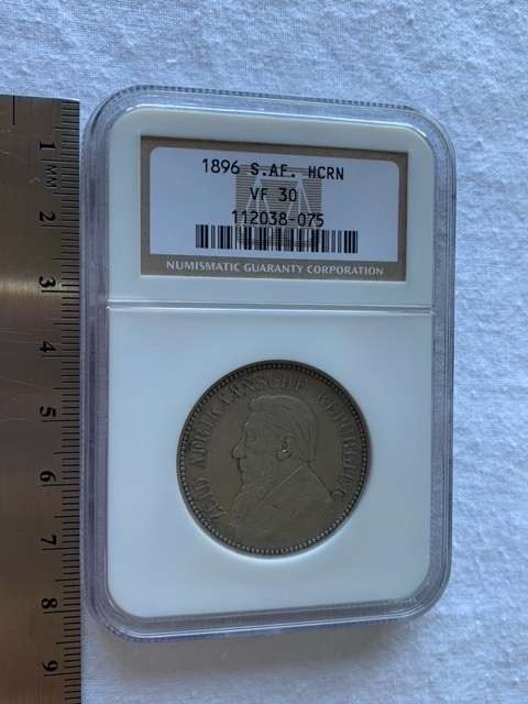 1896 South Africa ZAR Kruger Silver Half-Crown 2.5 Shillings NGC VF 30 **R1 START**