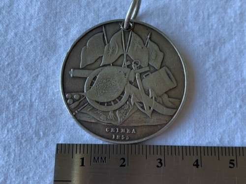 Silver Turkish Crimea Medal, 1855 (no ribbon) *R1 START**