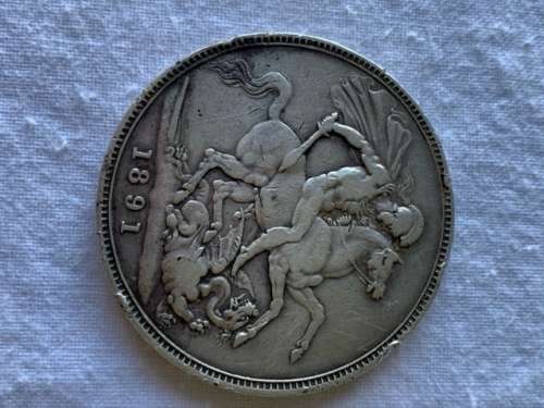 1891 British 1 Crown Victoria D.G Britt: Reg: F.D **R1 START**