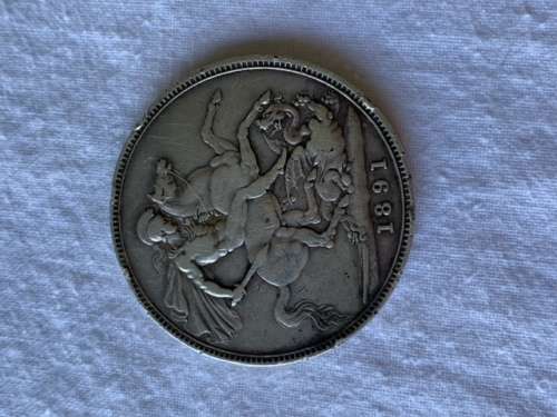 1891 British 1 Crown Victoria D.G Britt: Reg: F.D **R1 START**