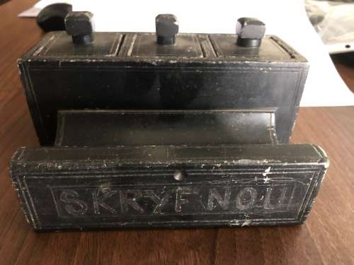 Ossewabrandwag leiklip skryftablet stel