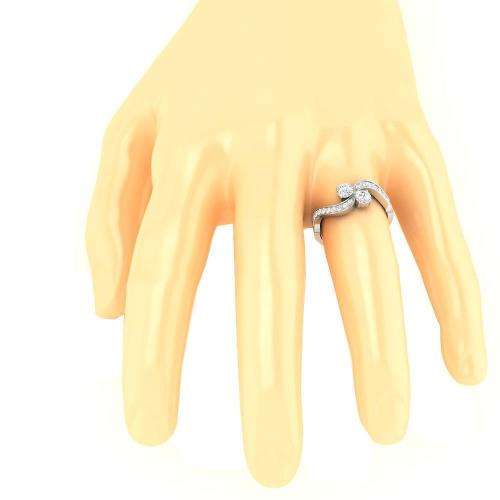 14ct White Gold Forever Us Engagement / Wedding Ring : 1.00ct Natural Diamonds SI1 / Colour G