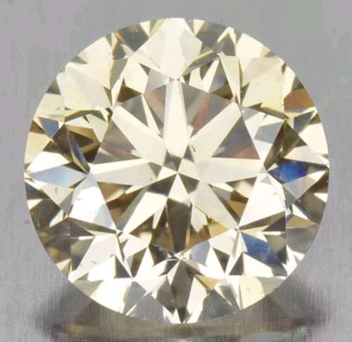 Truly Stunning Natural Fancy Champagne VS1 Brilliant Round Cut Diamond: 0.66ct ! ABSOLUTELY STUNNING