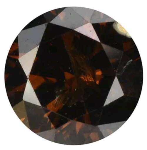 Matching Pair of 0.31ct EACH Fancy Cognac Round Cut 100% Natural Diamonds! R42500