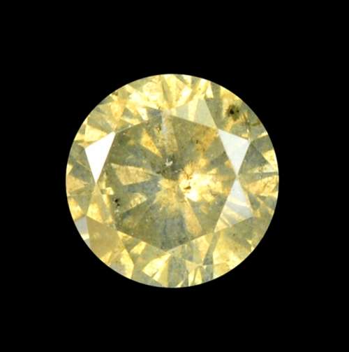 Matching Pair of 0.41ct EACH Fancy Yellow Round Cut 100% Natural Diamonds! R58500