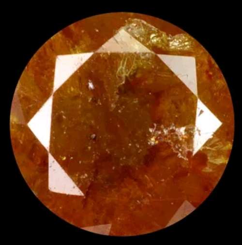 RARE Volcanic Fire  ! 100% Natural Fancy Orange Round Cut Diamond  : 0.85ct ! R64 800