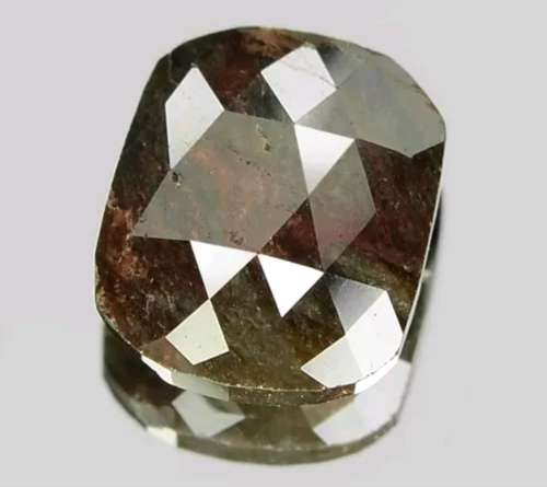 Huge 2.04ct Fancy Red Brown 100% Natural Diamond Cushion Cut