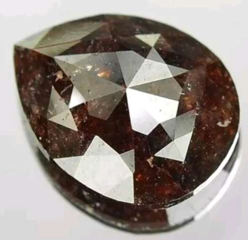 Massive 2.55ct Fancy Red Brown 100% Natural Diamond Pear Cut !