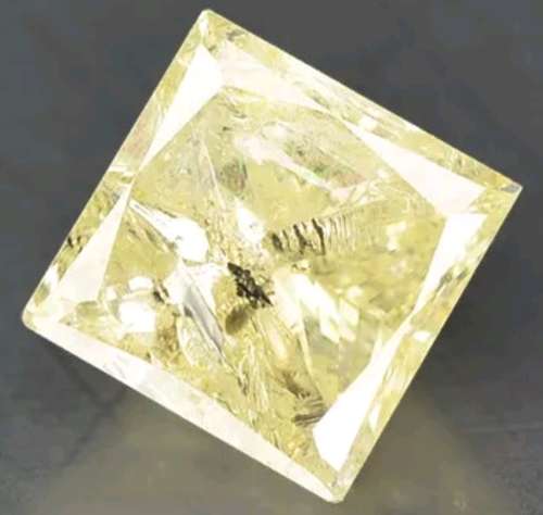 Matching Canary Pair 1.03tcw Untreated Fancy Intense Yellow Princess Cut Natural Diamonds R89 500