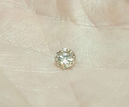 0.30ct CHAMPAGNE DIAMOND Natural Fancy Vivid Top Light Brown SI1 Diamond