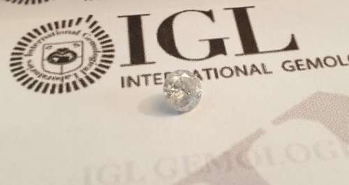 IGL Certified Natural Loose Diamond: 0.62ct  SI3/F !
