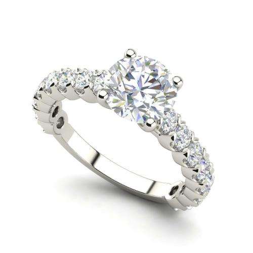 14k White Gold Engagement Ring: 1.20ct Natural Diamonds SI1/D *R71 500 Appraisal & Lab Certificate