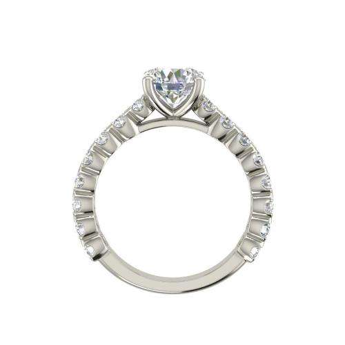 14k White Gold Engagement Ring: 1.20ct Natural Diamonds SI1/D *R71 500 Appraisal & Lab Certificate