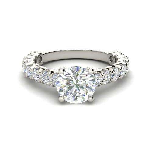 14k White Gold Engagement Ring: 1.20ct Natural Diamonds SI1/D *R71 500 Appraisal & Lab Certificate
