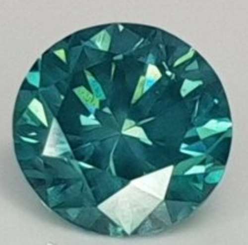 IGL LAB Certified Natural Fancy Vivid Blueish Green Diamond: 4.00ct Round Cut VS2 : R820 000