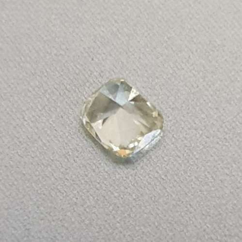 No Reserve ! Stunning 0.11ct Natural Loose Cape Yellow Diamond Cushion Cut VVS1 !
