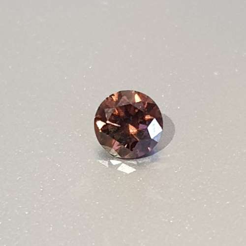 A Superb 0.54ct Natural Round Brilliant Cut Fancy Pinkish Purple Diamond SI2