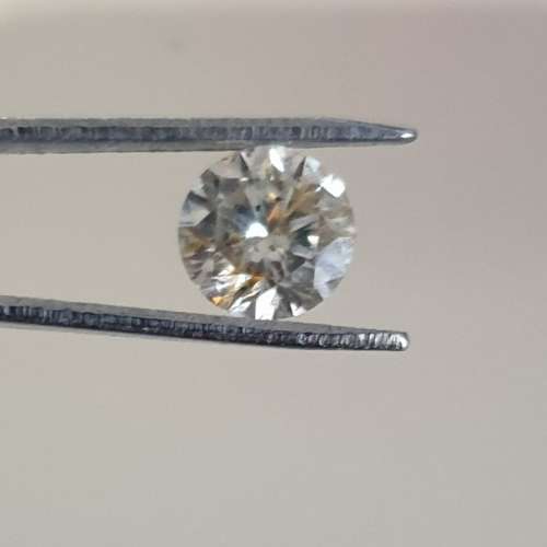 0.46ct Natural Loose Diamond Round Brilliant Cut Fancy Light Champagne !  Stunning Brilliance !