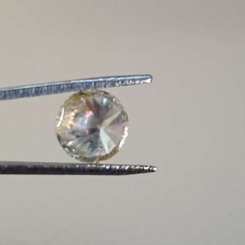 0.46ct Natural Loose Diamond Round Brilliant Cut Fancy Light Champagne !  Stunning Brilliance !