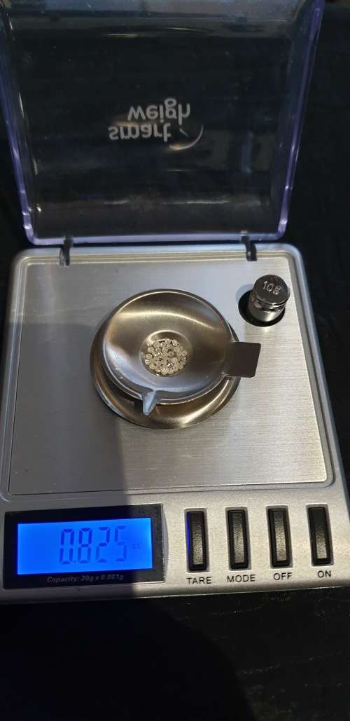 38 x 100% Natural Untreated 0.82ct Small Diamonds 1.75mm Diameter - Round Single Cut