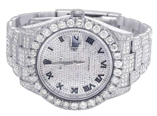 Investment Piece ! ROLEX Datejust II Mens Watch Encrusted with 18.75ct Natural Diamonds!