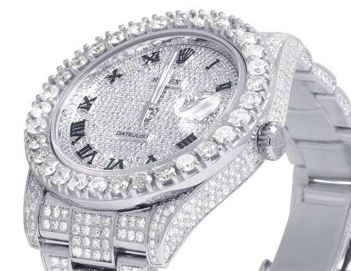 Investment Piece ! ROLEX Datejust II Mens Watch Encrusted with 18.75ct Natural Diamonds!
