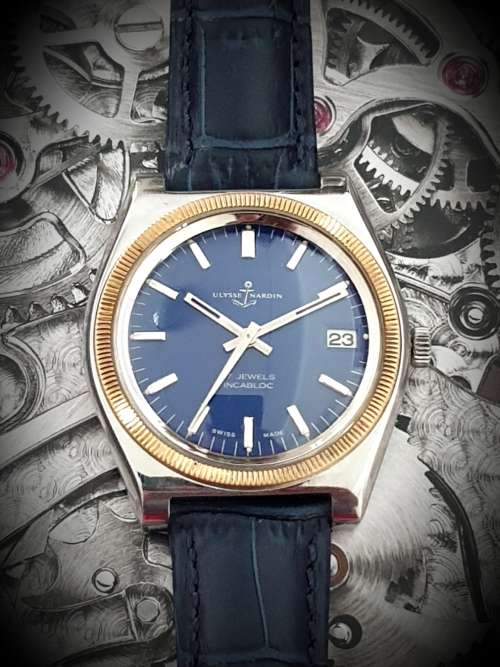 Ex. Rare Vintage 1950 Ulysse Nardin Mens Winding Wristwatch Near Pristine Condition ! Serviced !