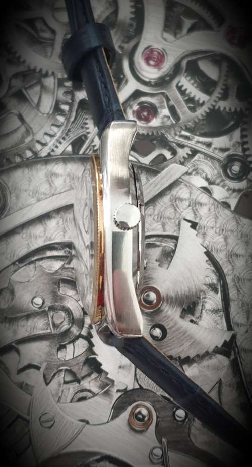 Ex. Rare Vintage 1950 Ulysse Nardin Mens Winding Wristwatch Near Pristine Condition ! Serviced !