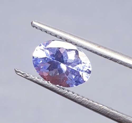 Lab Guarantee | Oval | 0.96ct | Natural Untreated Earth mined Bluish Violet Tanzanite | VS