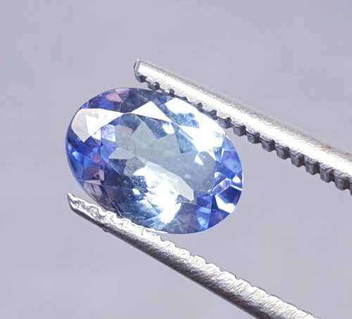 Lab Guarantee | Oval | 0.86ct | Natural Untreated Earth mined Blue-Green Violet Tanzanite | VVS