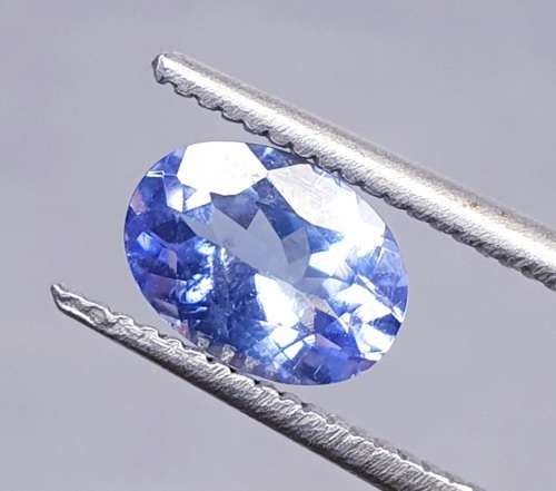 Lab Guarantee | Oval | 0.86ct | Natural Untreated Earth mined Bluish Violet Tanzanite