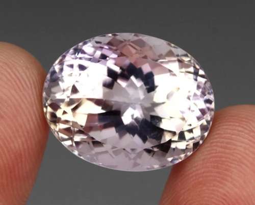 30.92ct Natural Earth Mined Very Light Pink Purple Amethyst |  Brilliant Oval | VVS