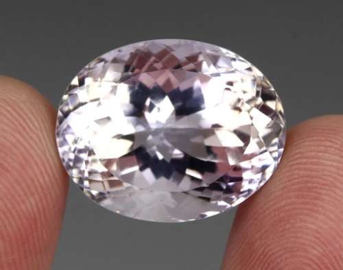 30.92ct Natural Earth Mined Very Light Pink Purple Amethyst |  Brilliant Oval | VVS