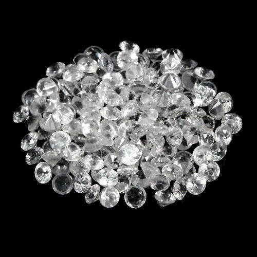lot of 3.10cts | 143 Pieces Natural Mined Colourless Diamond White Sapphire  | Round Cut |1.5mm each