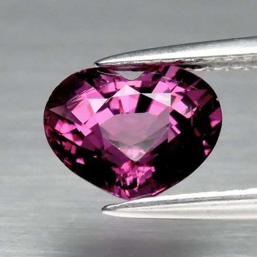 1.61ct Natural Mined Purple-Pink Mdagascan Garnet | Heart Cut | Eye Clean