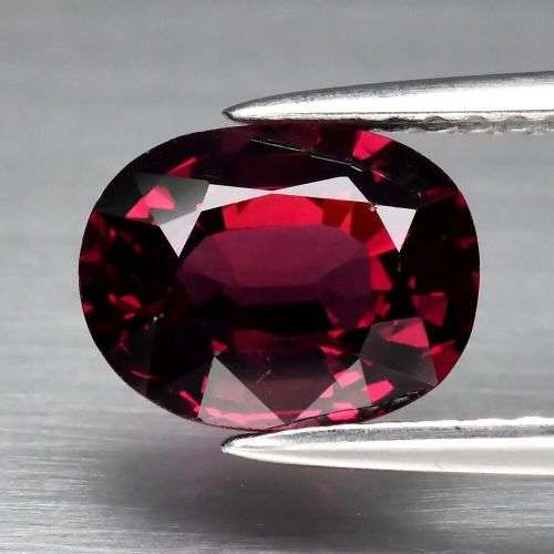 2.15ct Natural Mined Intense Purple-Pink Madagascan Garnet | Oval Cut | Eye Clean