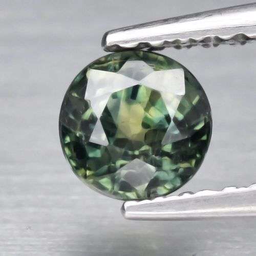 0.67ct Natural Mined Untreated Tri-Colour Sapphire | Round Cut | Eye Clean