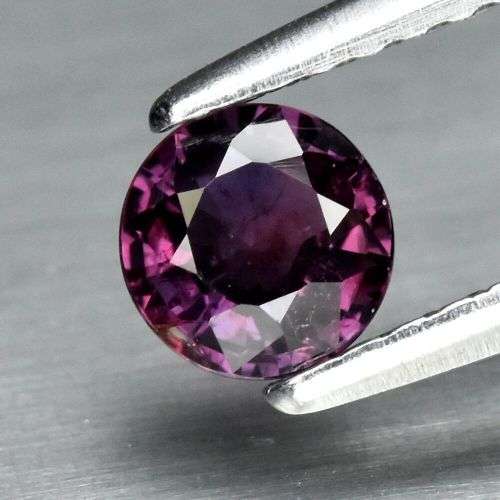 0.51ct Natural Mined Deep Violet Purple Tanzanian Sapphire | Round Cut