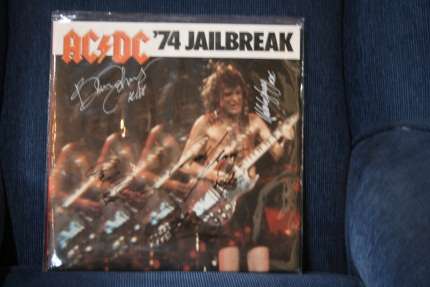 AC/DC - signed Album "Jailbreak"!   "SALE!"