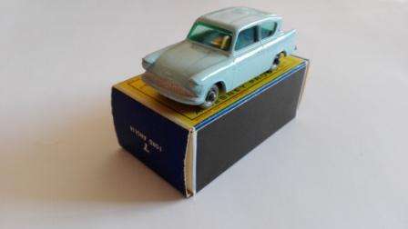 MATCHBOX REGULAR WHEELS FORD ANGLIA NMINT 1966 ENGLAND BASE