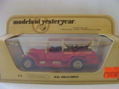 HTF MATCHBOX M.O.Y 1920 ROLLS ROYCE FIRE ENGINE MIMB LESNEY ENGLAND 1978