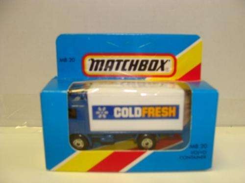 VINTAGE MATCHBOX SUPERFAST  #20 VOLVO CONTAINER TRUCK  MIMB 1983 MACAU BASE!